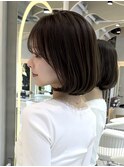 ブリーチなし/髪質改善/ダークブラウン/ブラウン/ボブ原宿22