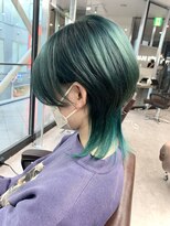 イースブルー 高松店(Y’s Blue)&nbsp;◎お客様スタイル◎グリーン◎ウルフ