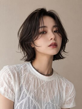 ルシードスタイルレシス(LUCIDO STYLE Les CYS) 韓国風くびれニュアンスボブ×ダークグレージュ