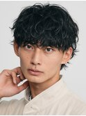 天神大名メンズパーマシャドウパーマシースルーマッシュウルフ