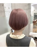 ルパルファン(Le parfum) 丸みショートボブ×ピンクベージュ