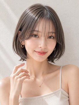 ソース 枚方(SOURCE) 小顔くびれボブ×透明感グレージュ