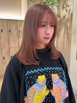 トリッカ 銀座(tricca)&nbsp;ピンクベージュ/ブリーチカラー/ハイトーン/レイヤーカット