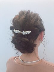 結婚式ヘアセット