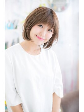 ミック ヘアアンドメイク アップ 駒込店(miq Hair&Make up) サラツヤ＊ココアブラウンイノセントボブ