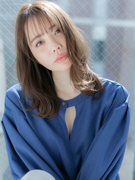 ローマ ギンザ(ROMA Ginza) 【ROMA銀座】大人可愛い/透明感ブルーグレージュ/抜け感セミディ