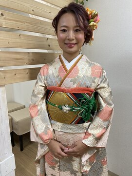 ロカット サロン(Roquat Salon) 成人式ロングアップアレンジ【立川/立川南/八王子/ヘアセット】