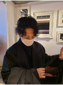 前下がりパーマショート