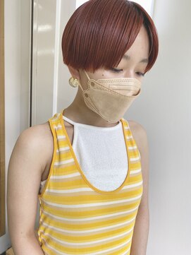 イノセントヘア(innocent.hair) ケアブリーチ　切りっぱなし　ハンサムショート