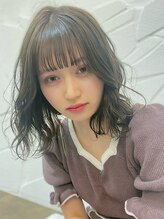 グリー ヘアプロデュース 千葉店(Gree hair produce) オリーブベージュ/透け感カラー/ミディアム/ボブ