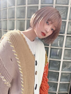 サロンドミルク 新百合ヶ丘店(salon de MiLK) 顔まわりにデザインをプラス！オシャレボブ