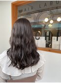 暗髪ラベンダーアッシュ