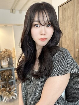 ミョンシル 【myonsil 山田】韓国レイヤー/ブリーチなしラベンダーグレー