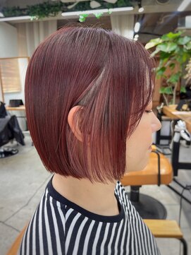 ミカサ(MICASA) インナーカラーピンク／ピンク／ボブ/mio kuwamoto