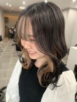 シャムオーツー 国分寺(CHAM:O2) フェイスフレーミング/インナーカラー/ミルクティーベージュ