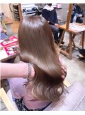 #ベージュブラウン#艶カラー#髪質改善