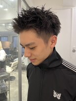 ソーコ 渋谷(SOCO)&nbsp;ニュアンスパーマセンターパートメンズパーマスパイラルパーマン