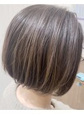 CINNAMON BEIGE × SHORT BOB[30代40代50代60代]