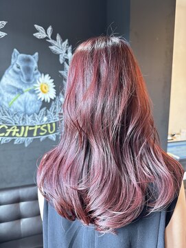 ヘアデザイン ブライト(hair design Bright) ピンクカラー