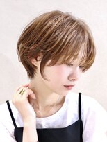 ルアン 上通り(ruen) 大人丸みショート 可愛いショートヘア 透明感ブランジュカラー