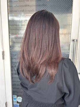 ベルベット(Velvet) 髪質改整+ピンクブラウン