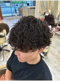 波巻きパーマ