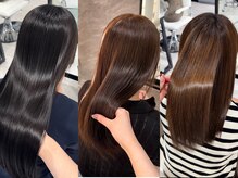 【 RION 】透明感カラー/髪質改善ストレート