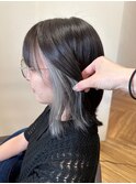 インナーカラー シルバー