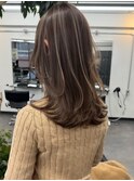 ハイライトバレイヤージュダブルカラーケアブリーチ20代30代