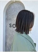切りっぱなしボブ