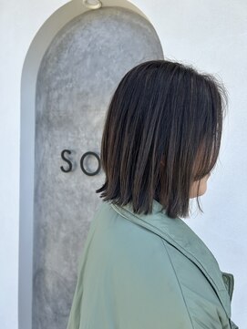 ソル(SOL) 切りっぱなしボブ