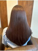 髪質改善/透明感カラー/艶髪ストレート【cher西宮北口：MAYA】