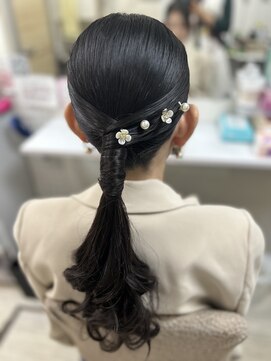 レインボー(setsalon) タイトポニーテール