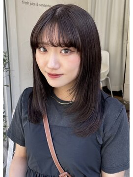 オアシスアヴェダ(OASIS AVEDA) 透け感バング／顔まわりレイヤー／梅田美容室