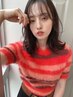 小顔カット+透明感ヘアカラー+オージュアベーシック超音波トリートメント