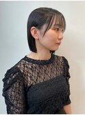 切りっぱなしボブ/タッセルボブ/髪質改善ストレート