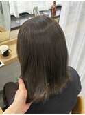 外ハネボブ×オリーブベージュ/艶髪/美髪/モテ髪/YU285