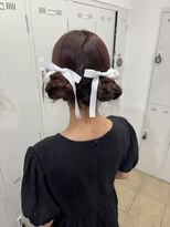 アッシュ 下北沢店(Ash) ライブヘア!ツインお団子