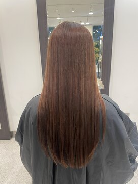 イメージア ブラウンピンクカラー　ロング　10代20代30代40代50代