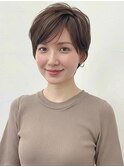 ミルクティーベージュ大人美人クールショートA12戸田公園30代