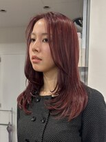 カシェル トウキョウ(Cashel Tokyo)&nbsp;レッドカラー　ブリーチなしダブルカラー