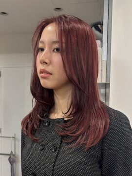 カシェル トウキョウ(Cashel Tokyo) レッドカラー　ブリーチなしダブルカラー