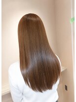 リールヘアー 久留米店(rire hair) 20代30代40代オレンジブラウンで艶感アップ