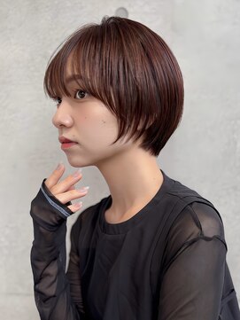 ウル(uru) 【ショートカット/坂本】コンパクト大人丸みマッシュ前髪あり