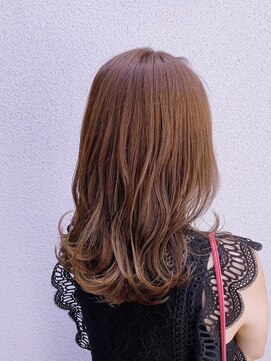 エクファ ヘア リゾート 大津 瀬田店(ex-fa hair resort) ミルクティーブロンド/ダークブルー/デジタルパーマ/大津/瀬田