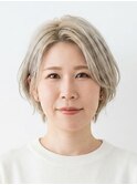 【大人のハイトーン】ホワイトプラチナ美シルエットショート