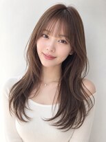 シー バイ ロンド 新宿(Sea by Lond)&nbsp;ワンホンレイヤ ー×ダークブルー[デジタルパーマ/ボブ/韓国]
