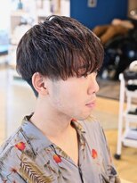 リビーチ ヘア リゾート 赤羽(Rebeach HAIR RESORT)&nbsp;【赤羽リビーチ】長めバングの２ブロック×マニッシュショート