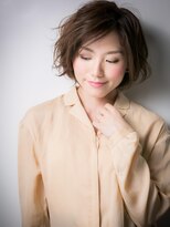 モッズヘア 越谷(mod's hair) 無造作カールの小顔アシンメトリーショートw越谷20代30代40代