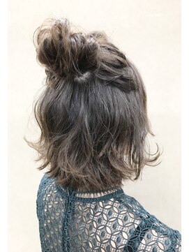 アプシー 三木店(Apsee) 【Apsee】ボブヘアカジュアルお団子ヘアアレンジ